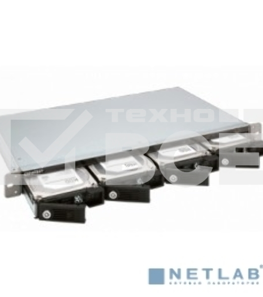Полка расширения сетевого хранилища без дисков channel QNAP DAS TR-004U 4-Bay 2.5/3.5 SATA  Type-C USB 3.1 Gen 1 (5 Gb/s )  Direct Attached Storage with Hardware RAID. W/o rail kit RAIL-B02