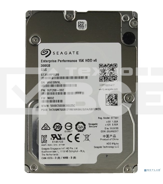 Жесткий диск Seagate Original SAS 3.0 300Gb ST300MP0006 Enterprise Performance (15000rpm) 256Mb 2.5'