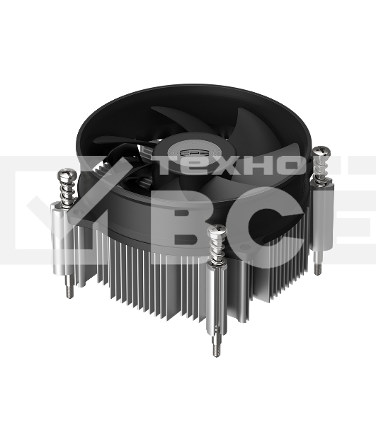 Кулер для процессора PCCooler R95S-I (95W, 4-pin PWM, 60mm, Al, -mm, 1x92mm, 36.2CFM, 31.1dBA, 2600RPM, S: 1851/1700/1200/115X, black)