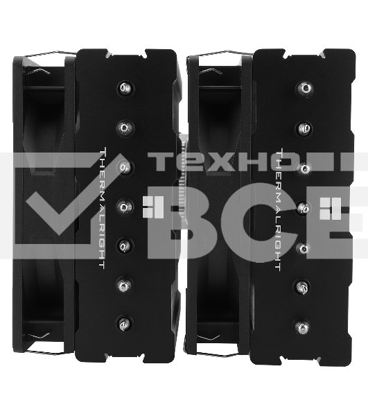 Устройство охлаждения(кулер) Thermalright Phantom Spirit 120 SE Soc-AM5/AM4/1151/1200/1700 черный 4-pin 25.6dB Al+Cu 765gr Ret (PS120-SE)