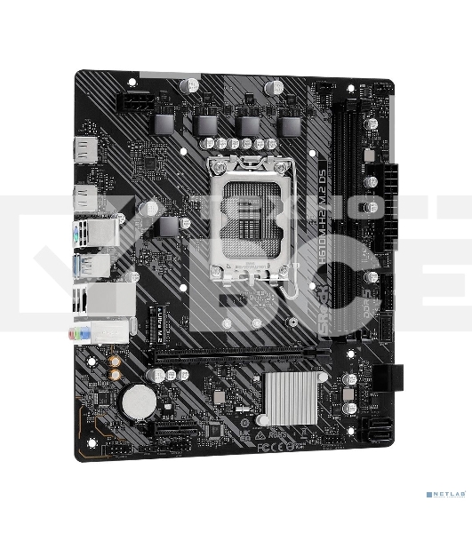 Материнская плата ASRock H610M-H2/M.2, LGA 1700, Intel H610, 2xDDR4, 4xSATA, 1xM.2, 1xPCIe 4.0 x16, 1xPCIe 3.0 x1, 2xHDMI, 1x1Gb LAN, 4xUSB-A 3.2 Gen 1, 2xUSB-A 2.0, 7.1, Micro ATX