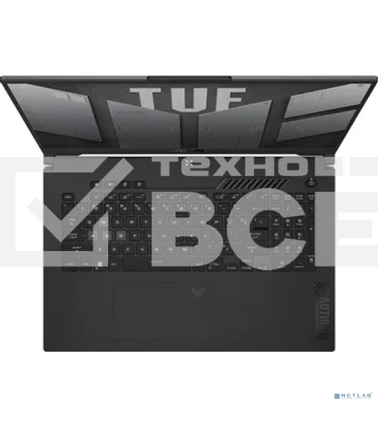 Ноутбук ASUS TUF Gaming FA707NUQ-HX010/17.3'/IPS/AMD Ryzen 7 170/16Gb/512Gb SSD/NVIDIA GeForce RTX 4050 6Gb/noOS/черный/2.6kg