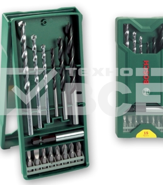 Набор бит и сверл Bosch 2607019579 (15пред.) для шуруповертов/дрелей