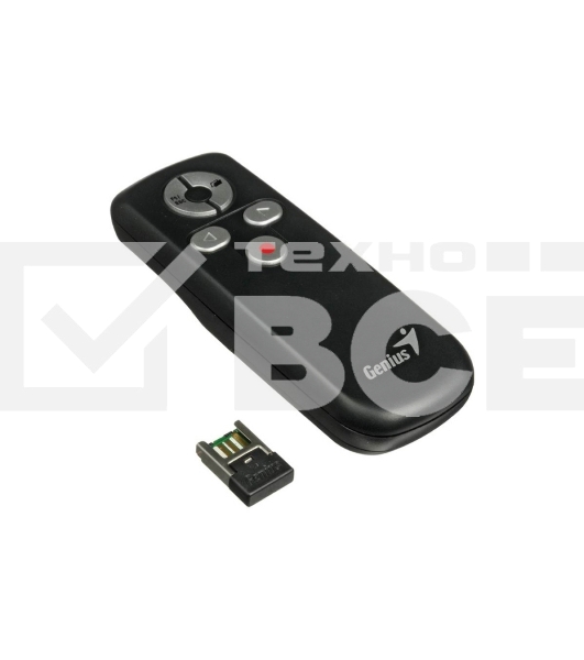 Презентер Genius Media Pointer 100 черный, радиоканал, USB, кнопки - 5