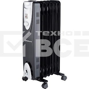 Обогреватель масляный Sakura SA-0377B, 7 сек., 1,5 кВт