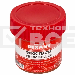 Флюс для пайки Rexant, паста TR-RM KELLER, 20 мл, банка