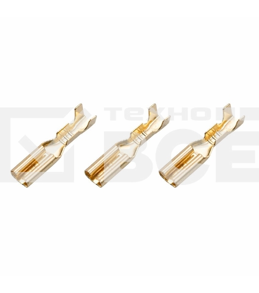 Клемма плоская Rexant, гнездо - 3.6 мм, 1 - 1.5 мм² , (РП-м 1.5-(2.8) / DJ622-D2.8*0.5B), в упак. 10 шт.