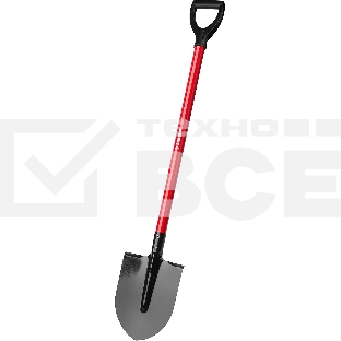 Штыковая лопата МАСТЕР ЛКО, стальной черенок, с рукояткой, ЗУБР 39522