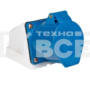 Розетка наруж. уст. 32А 220В 2P+РЕ IP44 (123) EKF ps-123-32-220