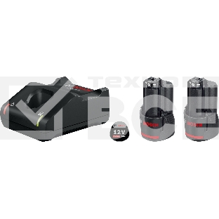 Набор Bosch GBA 12 В 2.0 A*ч + ЗУ GAL12V-40 (1600A019R8)  2 акк 12 В 2,0 Ач