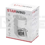 Кофеварка капельная Starwind STD0611 белый, исп. кофе - молотый, 0.6 л, 600 Вт., фото9