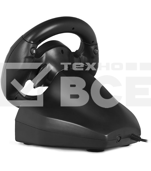 Руль SVEN GC-W300 (педали, вибро, лепестки, D-pad, 10 кл, резин. вставки, PC, цифр. и аналог.