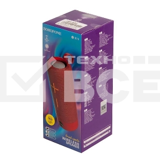 Портативная колонка bluetooth Borofone BR19 Euphony sports speaker, красный