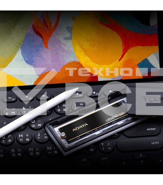 Накопитель SSD ADATA LEGEND 960, 2Tb, PCIe 4.0 x4, M.2 2280, NVMe, R/W 7400/6800, с радиатором