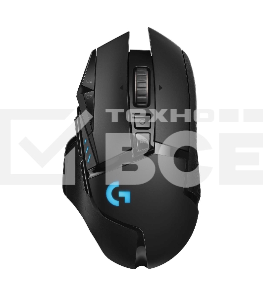 Мышь беспроводная/проводная Logitech G502 LIGHTSPEED черный, 25600 dpi, радиоканал, USB, кнопки - 11