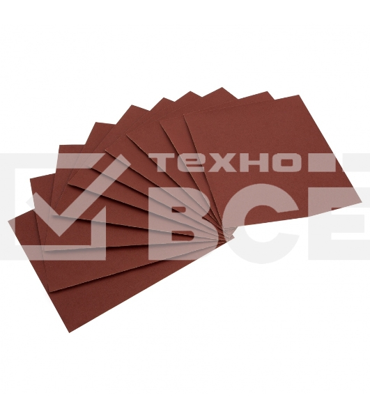 Шлифлист Matrix на бумажной основе, P 100, 230 х 280 мм, 10 шт., водостойкий