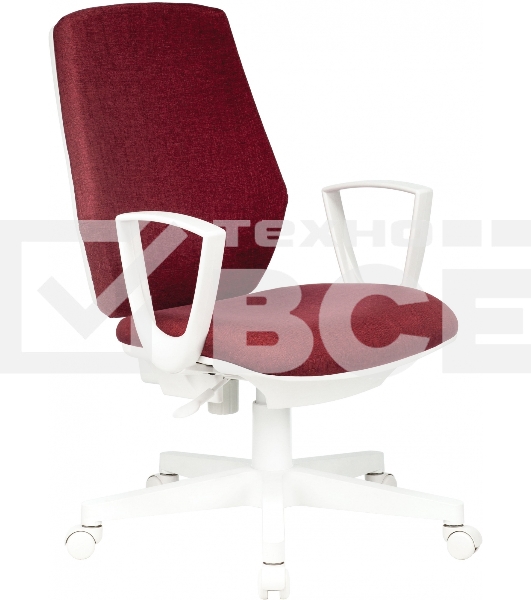 Кресло офисное Бюрократ CH-W545 красный 38-410 крестовина пластик пластик белый