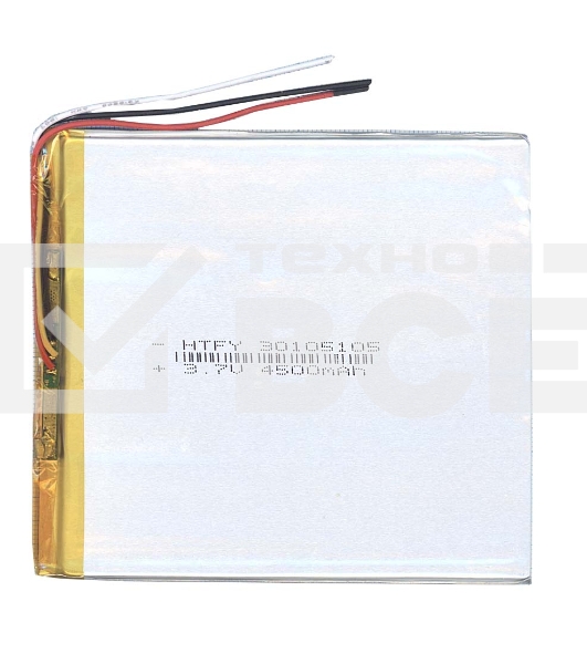 Аккумулятор Li-Pol (батарея) 3*105*105мм 3pin 3.7V/4500mAh