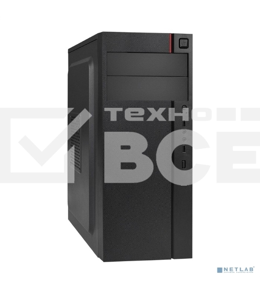 Компьютерный корпус Miditower ExeGate AA-440-AA500 (ATX, AA500 8 см, 2*USB, аудио)