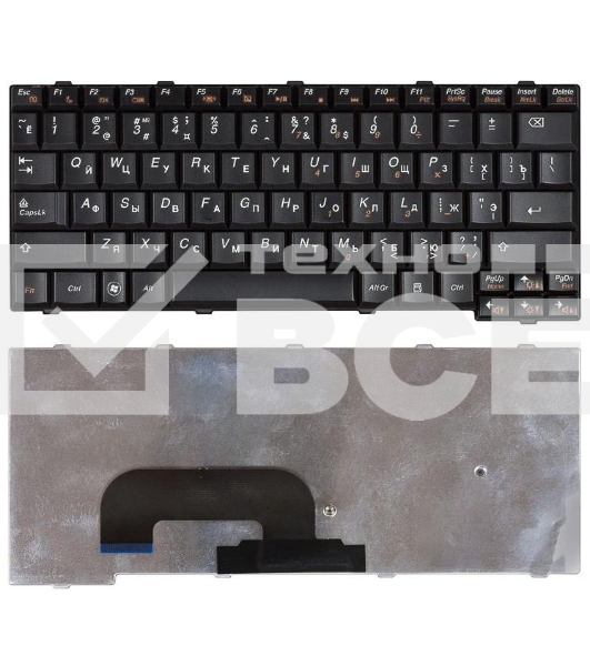 Клавиатура для ноутбука Lenovo IdeaPad S12 черная