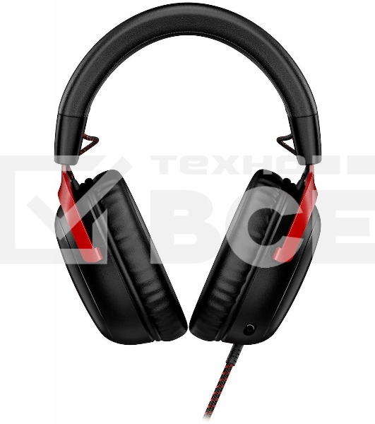 Наушники с микрофоном HyperX Cloud III черный/красный 1.2м мониторные оголовье (727A9AA)