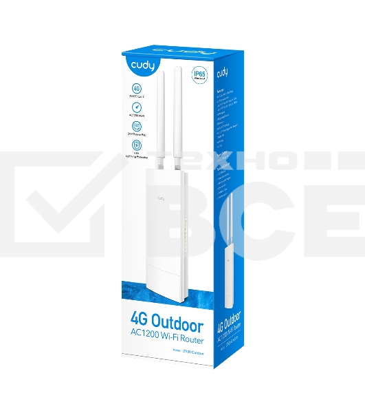 Точка доступа Cudy LT500 (LT500 OUTDOOR) AC1200 4G белый