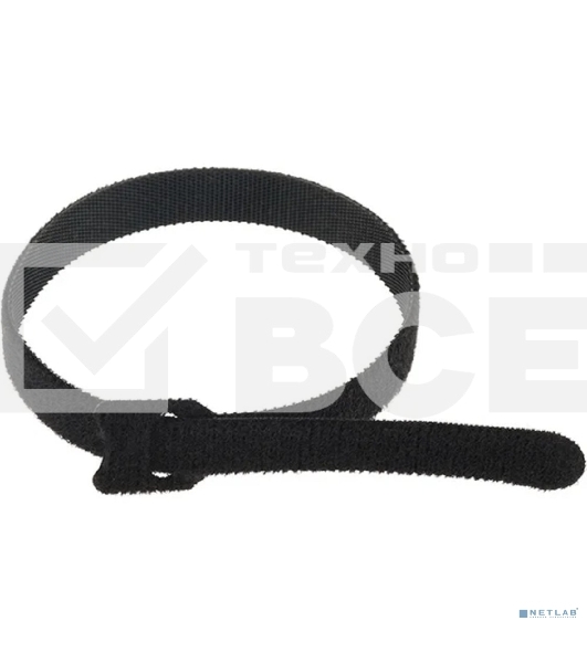 Хомут–липучка многоразовый Rexant 320х14 мм, черный (упак. 12 шт.)