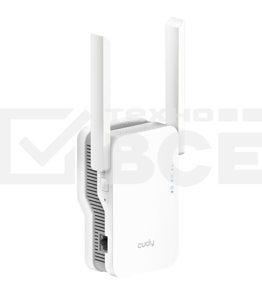 Повторитель беспроводного сигнала Cudy RE1800 AX1800 10/100/1000BASE-TX/Wi-Fi белый