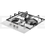 Варочная поверхность Monsher MGG 43 Blanc, газ, High-Tech, 45 см, автоматический электроподжиг, газ-контроль, форсунки под сжиженый газ, SABAF конфорки, чугунные решетки, белый, фото4