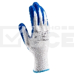 Перчатки полиэфирные Сибртех с синим нитрильным покрытием, размер L, 15 класс вязки, фото5