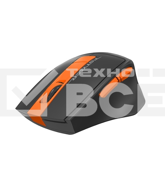 Мышь беспроводная A4Tech Fstyler FG30S серый/оранжевый, 2000 dpi, радиоканал, USB, кнопки - 6