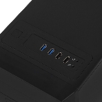 Компьютерный корпус c блоком питания 450 Ватт/Case Foxline FL-302-FZ450-U32 ATX case, black, w/PSU 450W 8см, w/2xUSB 2.0+2xUSB 3.0, w/pwr cord, w/o FAN, фото11