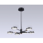 Подвесной светодиодный светильник Ambrella light FL51639/6 BK/GD черный/золото 3000K/4200K/6400K 50W D800*780 (Без ПДУ), фото 1
