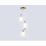 Светильник Ambrella light LH53102/3 BS/GR/FR латунь/серый/белый матовый G9*3 max 28W D260*1525, фото7