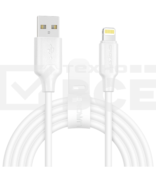 Кабель Crown USB - Lightning CMCU-3018L white