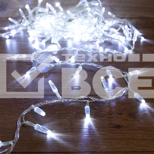 Гирлянда «Кластер» 10 м, прозрачный ПВХ IP65, 200 LED, белый, соединяется