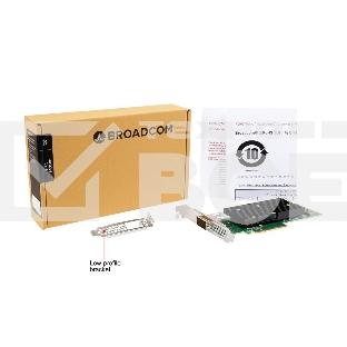 Контроллер SAS 9400-8e SGL (05-50013-01), PCIe 3.1 x8 LP, Tri-Mode SAS/SATA/NVMe 12G HBA, 8port(1*ext SFF8644), 3408 IOC