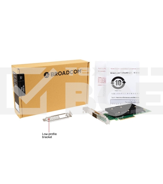 Контроллер SAS 9400-8e SGL (05-50013-01), PCIe 3.1 x8 LP, Tri-Mode SAS/SATA/NVMe 12G HBA, 8port(1*ext SFF8644), 3408 IOC