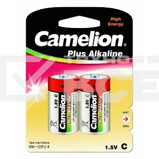 Элемент питания алкалиновый Camelion LR LR14 BL-2 (блист.2шт) 1.5 В