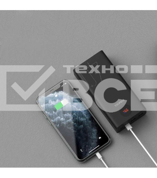 Мобильный аккумулятор Romoss PEA40 Li-Pol 40000mAh 3A+2.1A черный 2xUSB