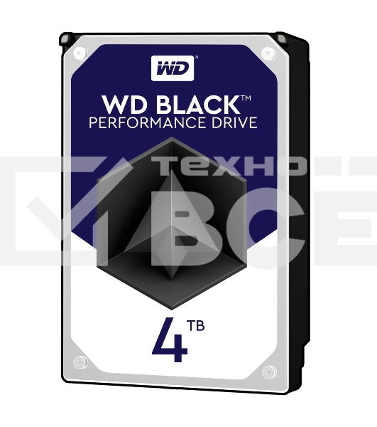 Жесткий диск SATA 4TB 7200RPM 6GB/S 256MB BLACK WD4005FZBX WDC 3.5