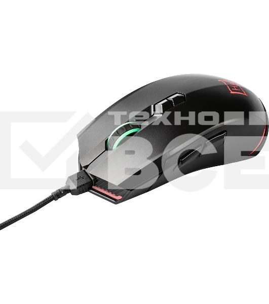 Мышь беспроводная Harper Gaming Spigot WGM-01 черный, 4000 dpi, радиоканал, USB, кнопки - 7