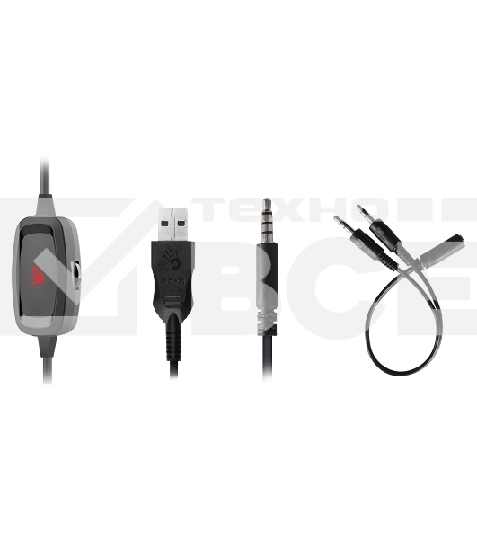 Наушники с микрофоном A4Tech Bloody G575P черный 2м мониторные оголовье (G575P)