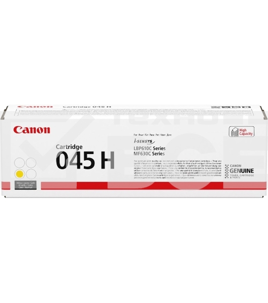 Картридж лазерный Canon 045Y H желтый, 2200 стр., для i-SENSYS MF631/633/635, LBP611