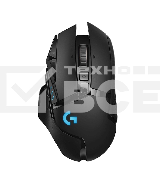 Мышь беспроводная/проводная Logitech G502 LIGHTSPEED черный, 25600 dpi, радиоканал, USB, кнопки - 11