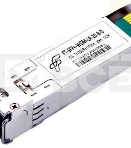 Модуль оптический Future Technologies FT-SFP+-WDM-LR-20-B-D Модуль оптический FT-SFP+-WDM-LR-20-B-D (10G, Tx1330/Rx1270nm, 20km, DDM)