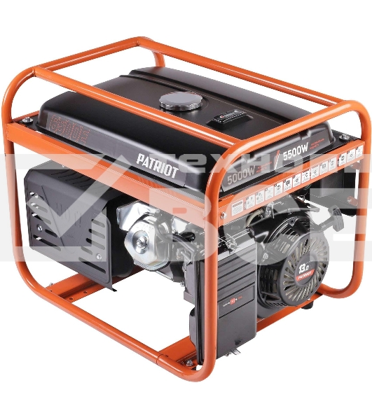 Электрогенератор бензиновый Patriot GRS 6500E, 5.5 кВт, 75 дБ, 76 кг