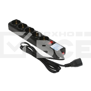 Сетевой фильтр Surge protector Power Cube 1.9m for conn. to UPS(C14) 5 outlets, 10A black/graffite