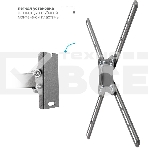 Кронштейн для телевизора Kromax CORBEL-7 черный 22