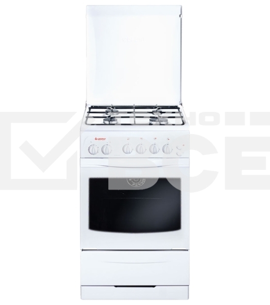 Плита газовая Gefest ПГ 3200-05 белый, конфорок 4 шт, духовка 42 л, 50 см x 85 см x 57 см